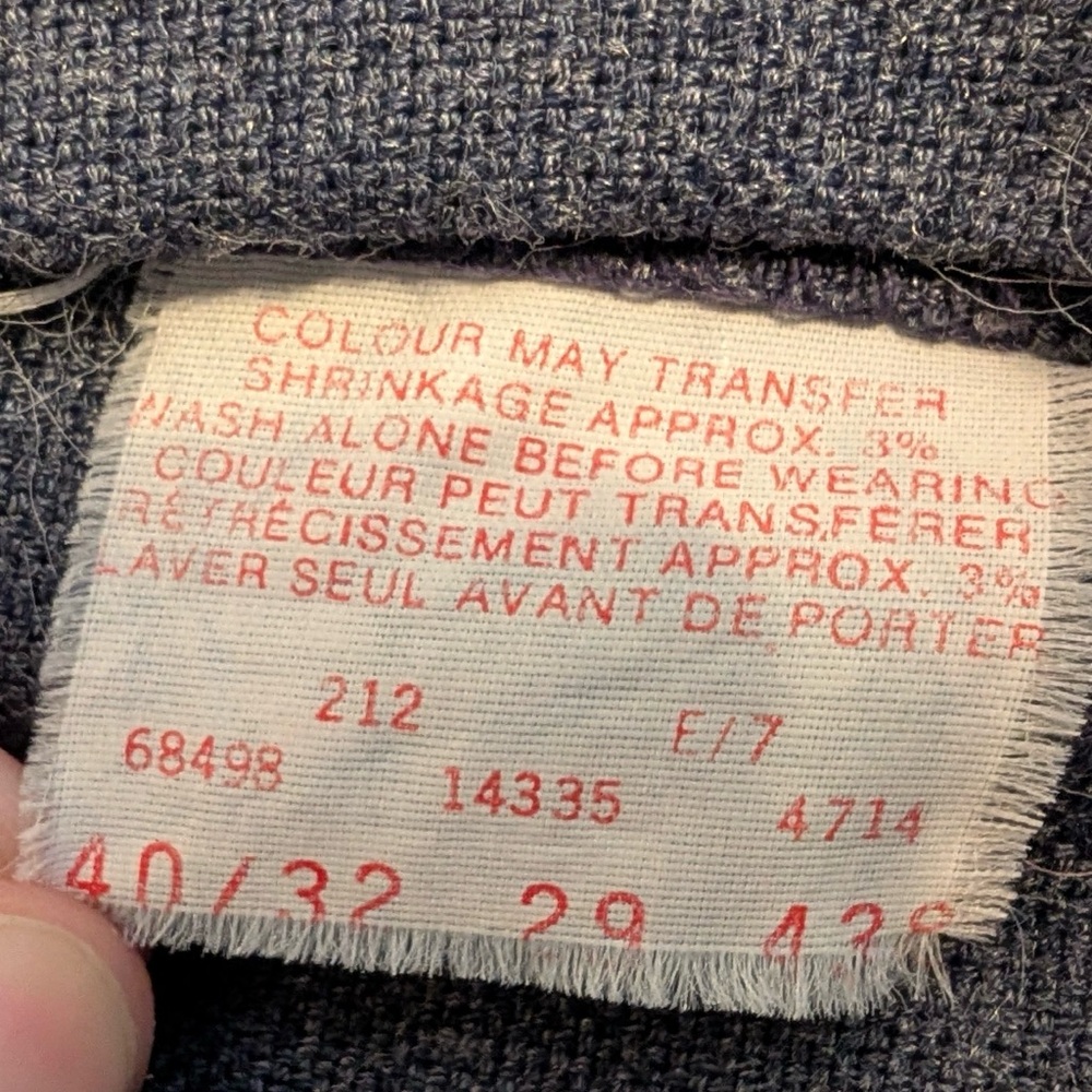 Vintage Great Western Garment Company Blue Grey Women’s Slacks Pants - Picture 5 of 13
